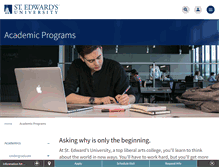 Tablet Screenshot of academic.stedwards.edu